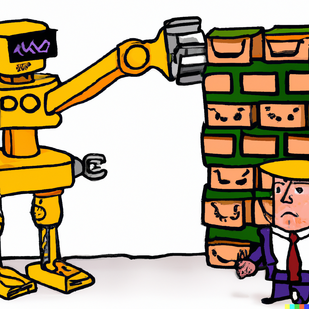Only killing robots can save the US manufacturing jobs – building the wall or introducing tariffs will not help.